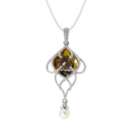 Citrine DavinChi Cut Pendant